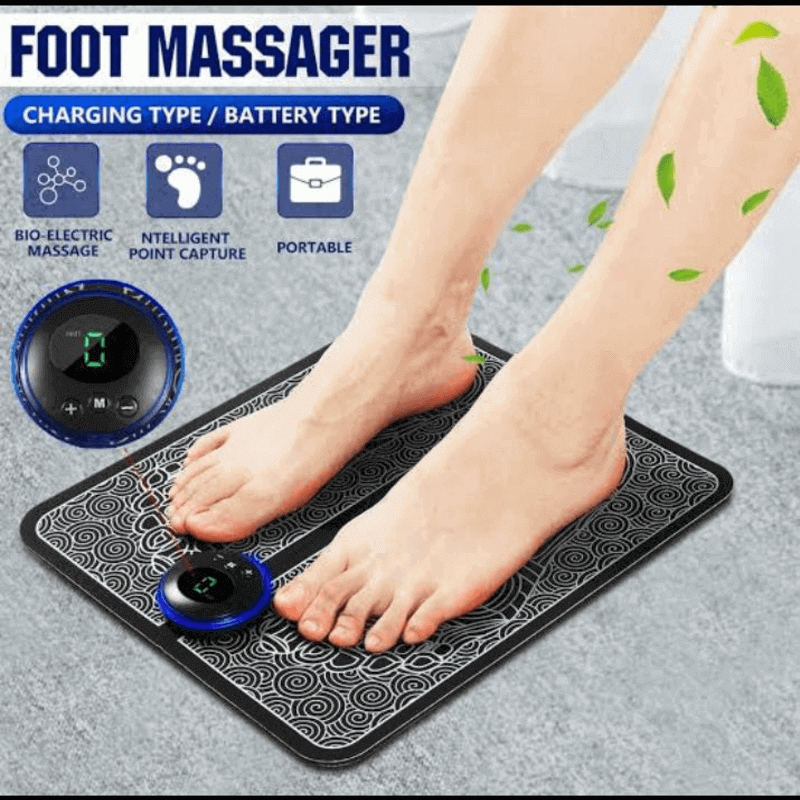 EMS Foot Massager Machine Intelligent Electric Pulse Therapy Muscle Stimulation Mat