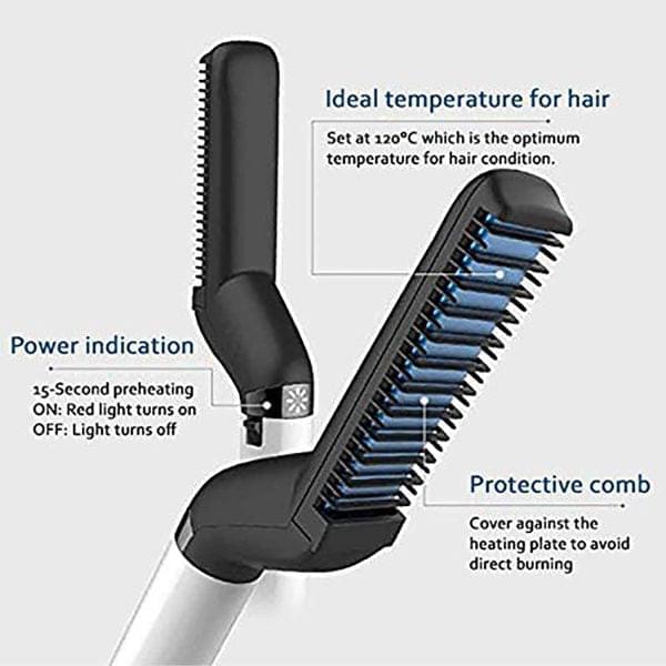 Hair Comb Brush Beard Hair Straightener(men)